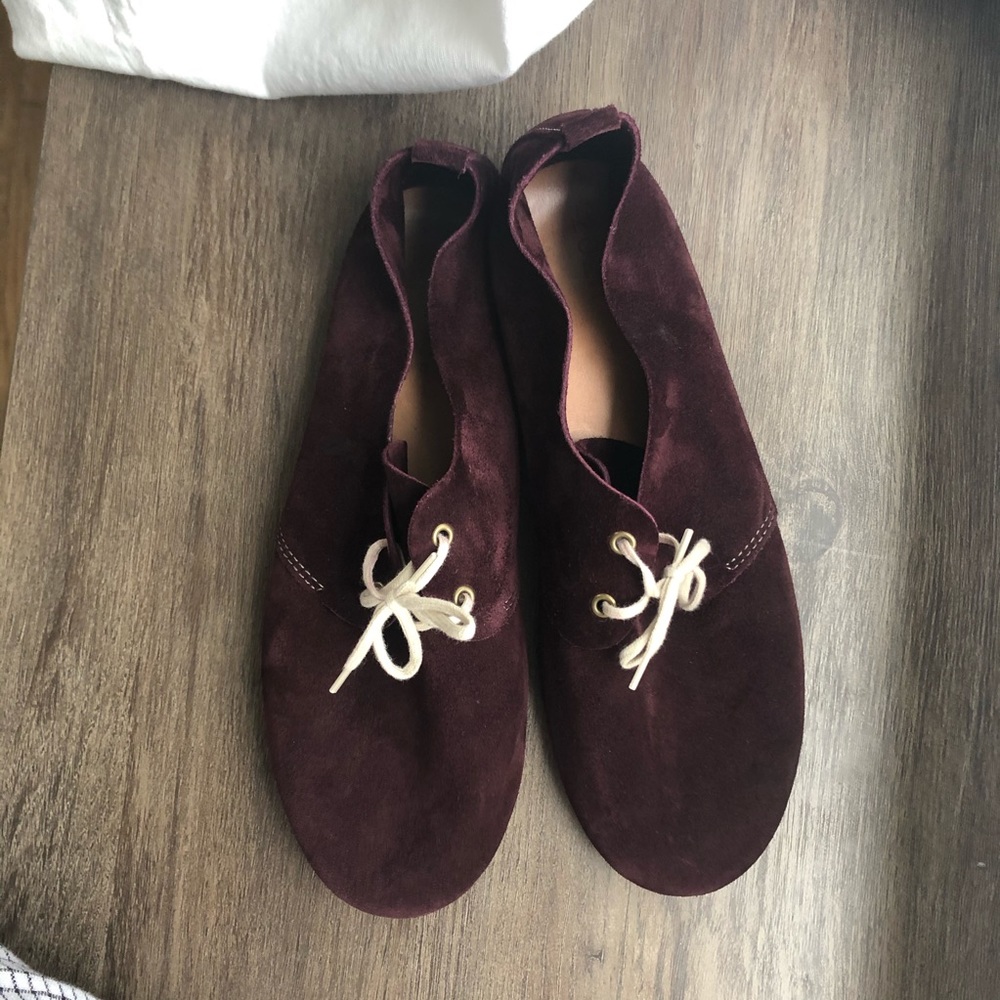 Zuzii suede oxford flats